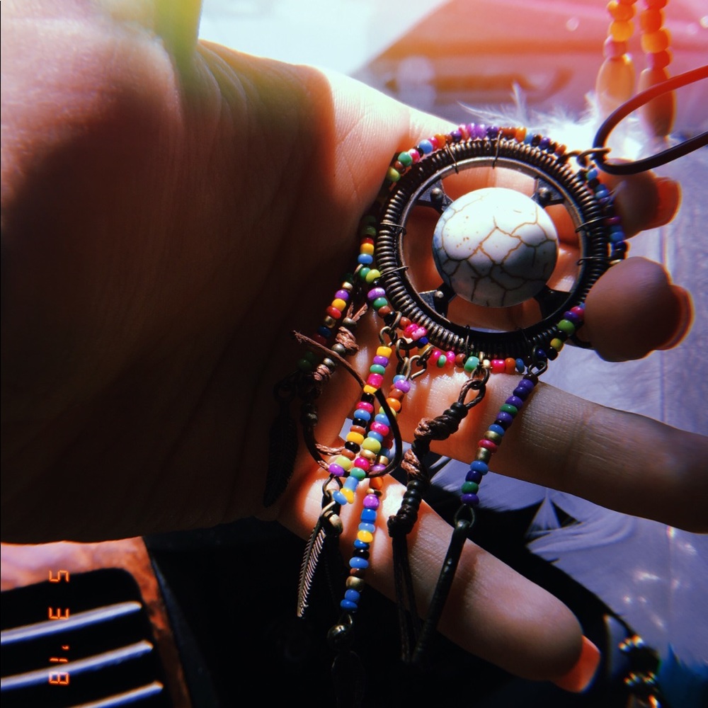 Dream catcher necklace